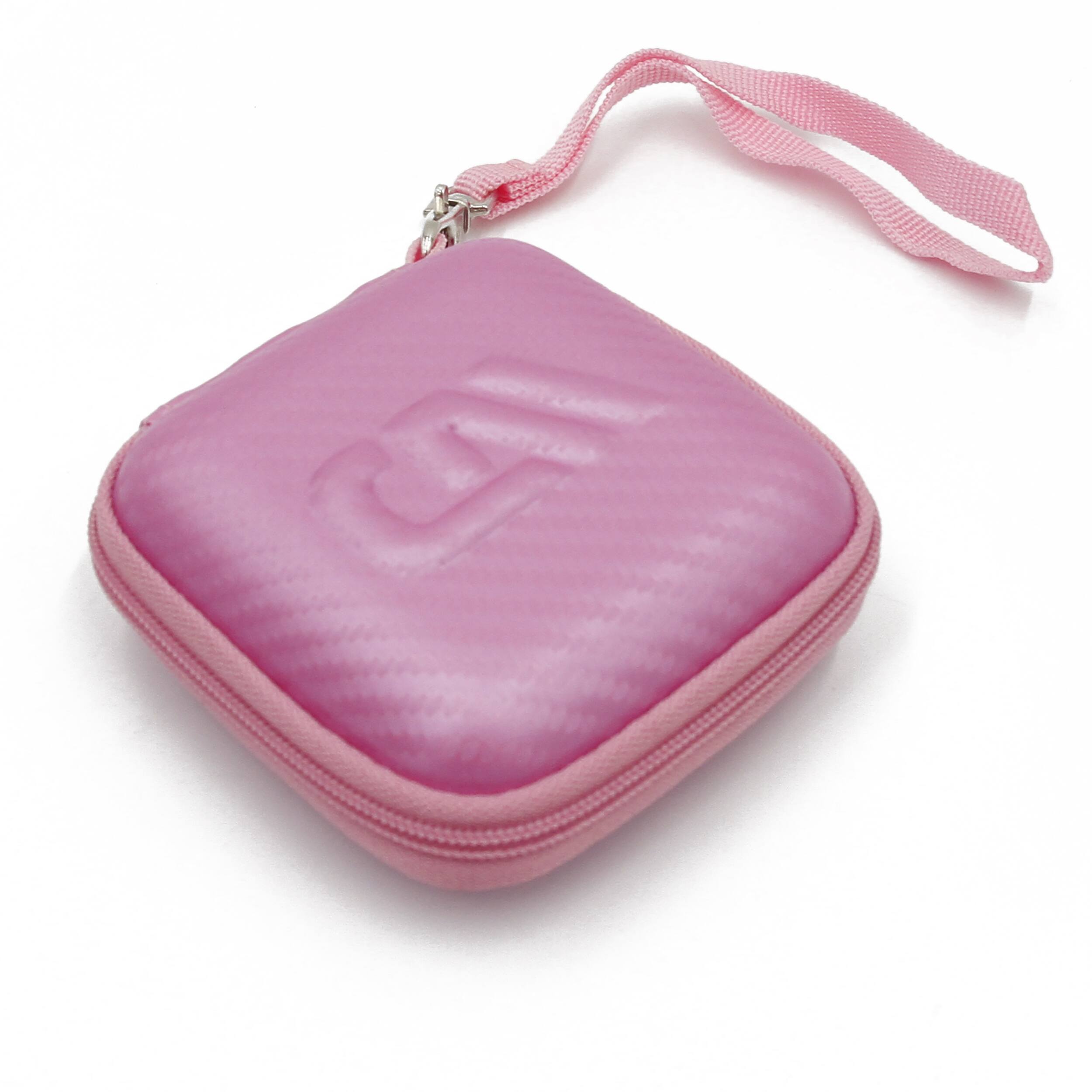 Alt View 2. CASEMATIX - Carry Case for Beats Powerbeats Fit Wireless Earbuds Charging Case - Pink EVA Storage Case Only - Pink.