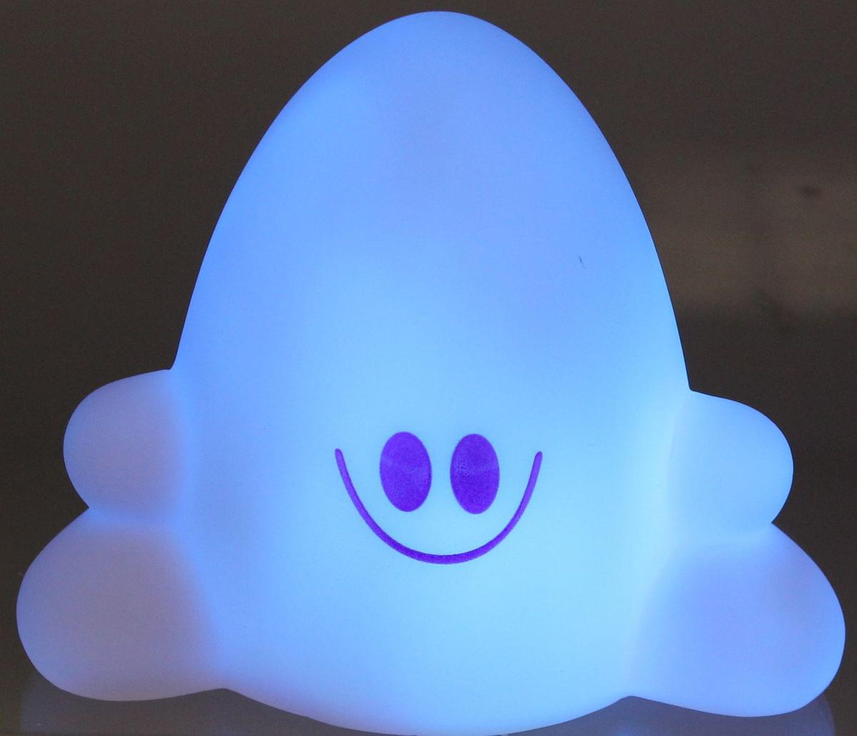 Alt View 1. EMCE Toys - EMCE Toys Light-Up 3" Purple Ghost Figure - Purple.