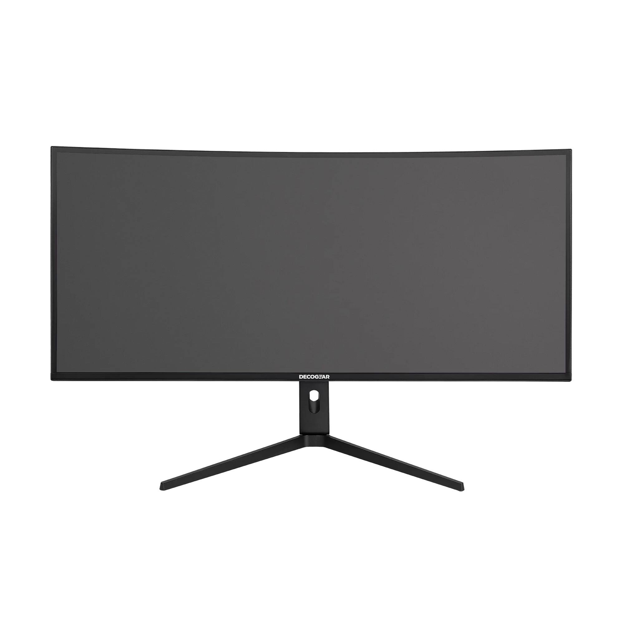 Angle. Deco Gear - 40-Inch Curved Super Ultrawide Nano IPS Monitor, 5120x2160 5K2K, 21:9, HDR10, 100% sRGB, USB-C 65W - Black.
