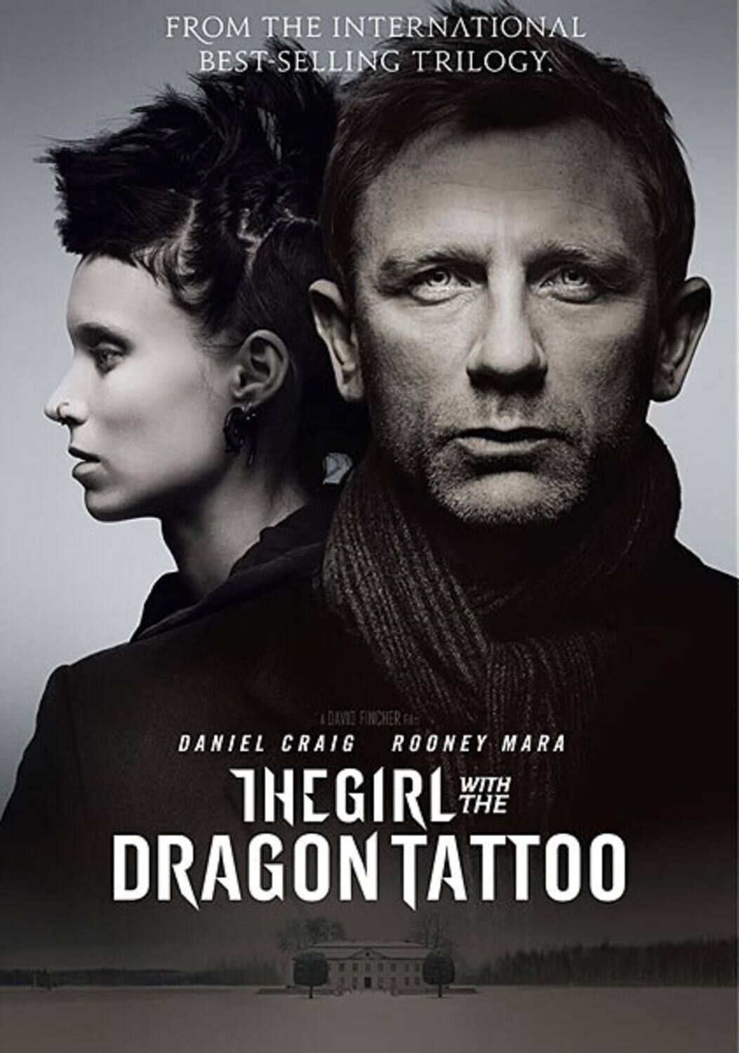 Front. The Girl With the Dragon Tattoo   - DVD.