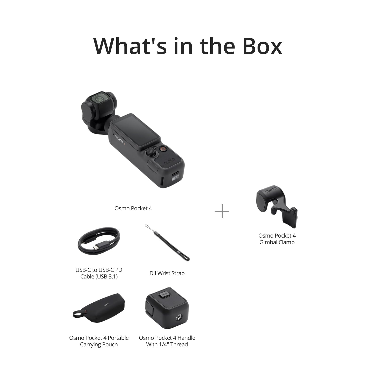 DJI Osmo Pocket 4 4K/6K Pocket Gimbal Camera 1 Inch Sensor 107GB 