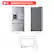 LG Refrigerator Dimensions
- Height (H): 70 3/8"
- Width (W): 35 3/4"
- Depth (D): 34 3/8"
- Clearance (C): 1/8" on each side
- Clearance (C): 2" at the bottom
- Clearance (C): 48 1/2" at the back