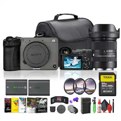 - E-mount SONY
- 18-50mm 1:2.8 DC ON
- SIGMA
- Full-Frame
- TOUGH 64GB 300 MB/s 299
- V90
- SONY
- VideoStudio
- Painter
- AfterShot Pro
- EEV
- LLFIA
- SONY FAVE
- A