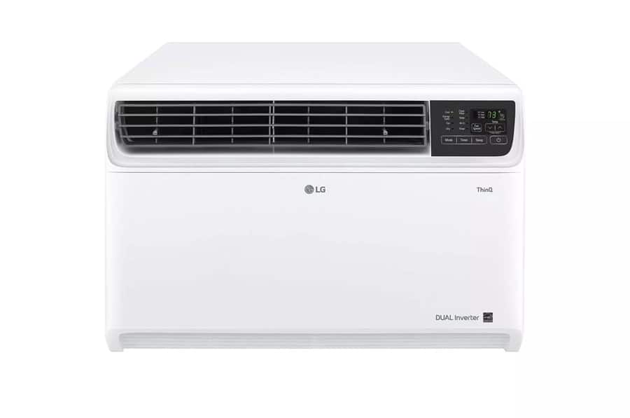 LG - 18,000 BTU DUAL INVERTER, SMART WI-FI ENABLED WINDOW AC - WHITE
