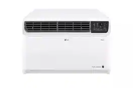 LG - Refurbished Excellent - 18,000 BTU DUAL INVERTER, SMART WI-FI ENABLED WINDOW AC - WHITE