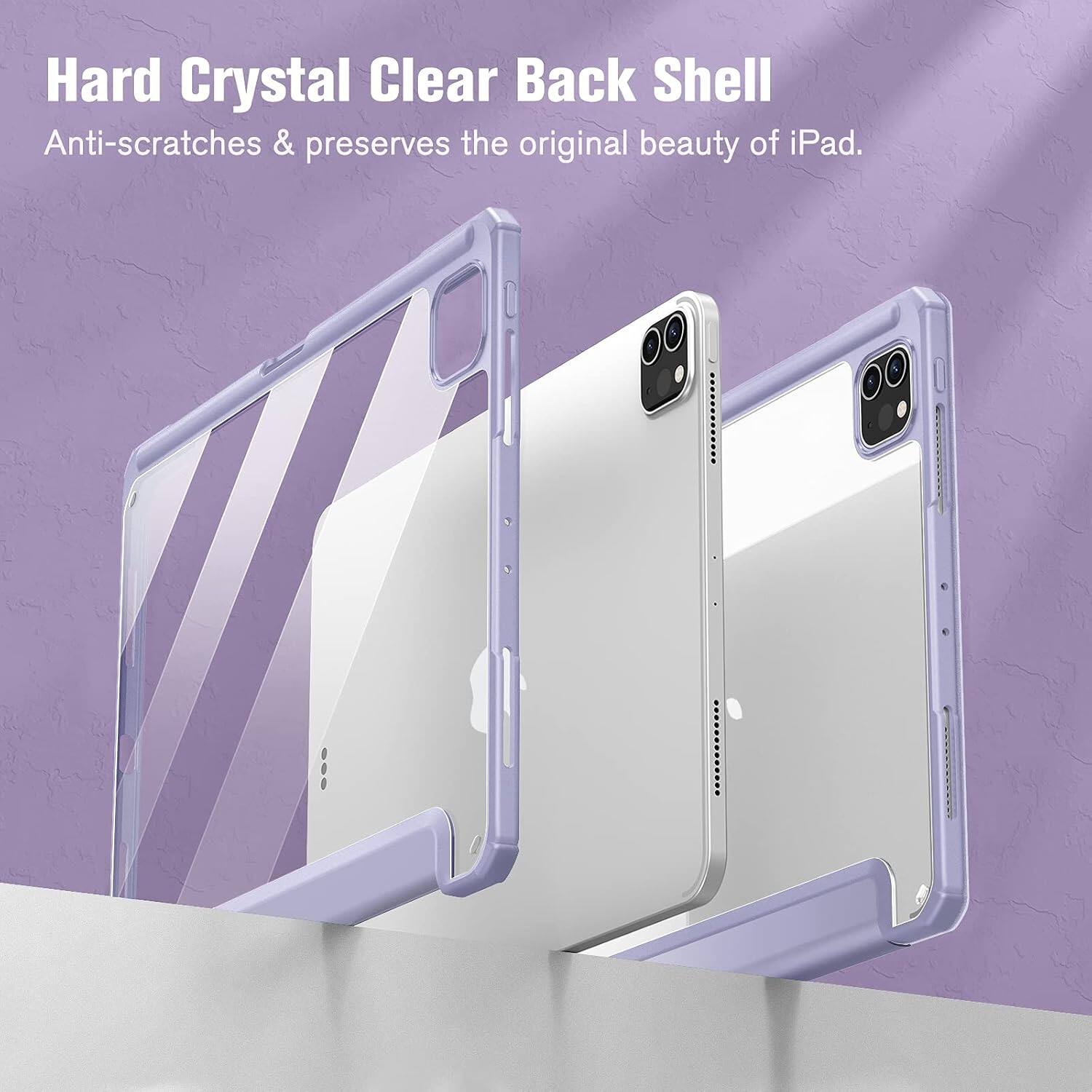 Hard Crystal Clear Back Shell  
Anti-scratches & preserves the original beauty of iPad.