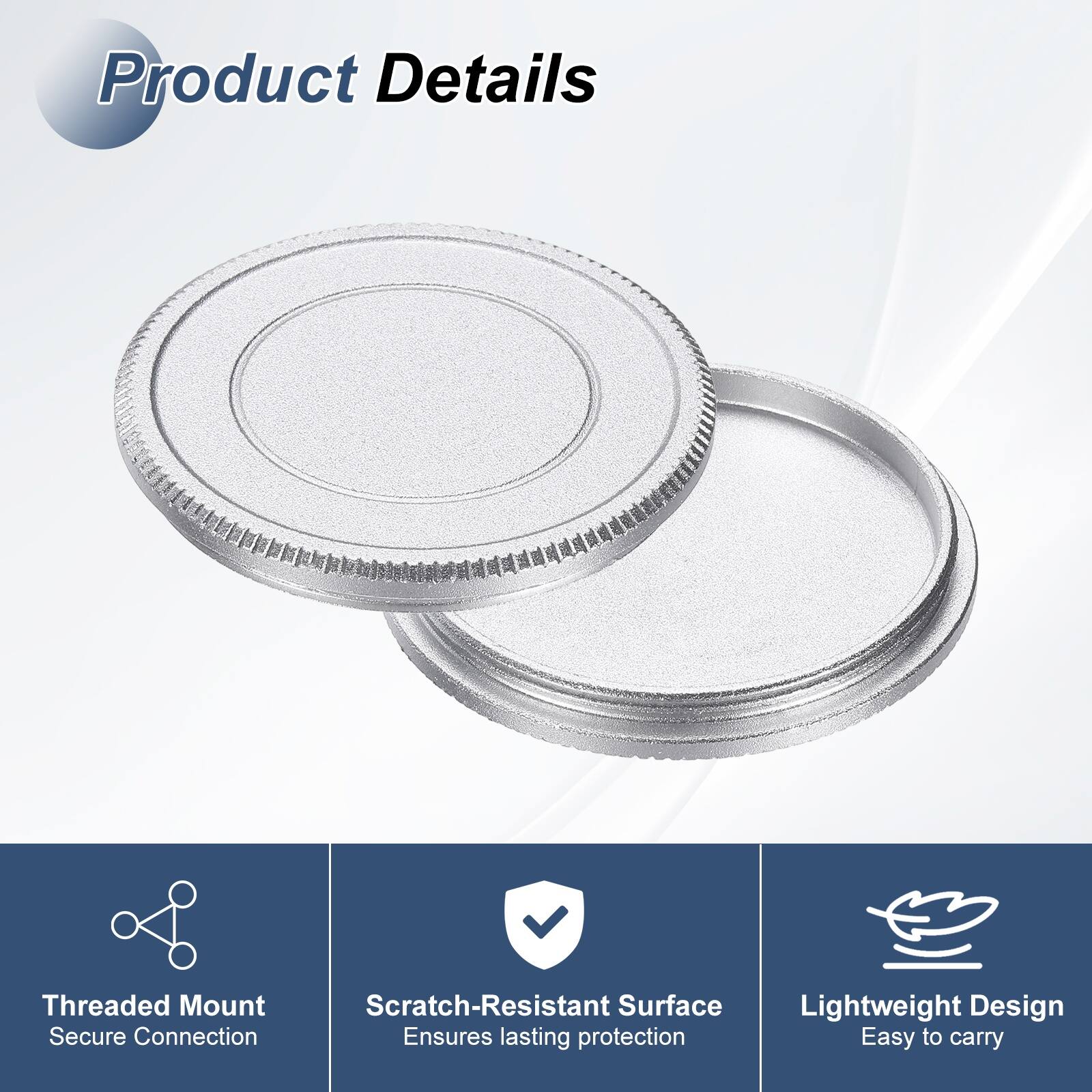 Product Details

- Threaded Mount
  - Secure Connection

- Scratch-Resistant Surface
  - Ensures lasting protection

- Lightweight Design
  - Easy to carry