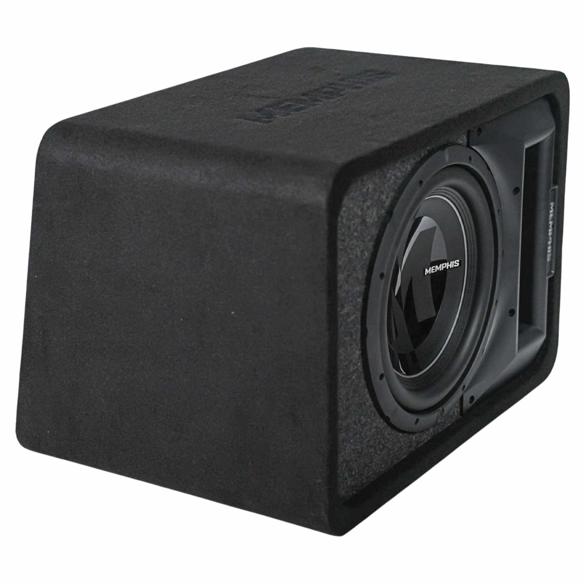 Alt View 6. Memphis Car Audio - Memphis Audio PRXE12SFT - PRX Single 12" Loaded 1 OR 2 Ohm Enclosure with RGB LEDs - Black/Gray.