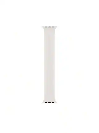 The image does not contain any text to group or correct. It shows a white, vertical, rectangular object with black dots at the top and bottom.