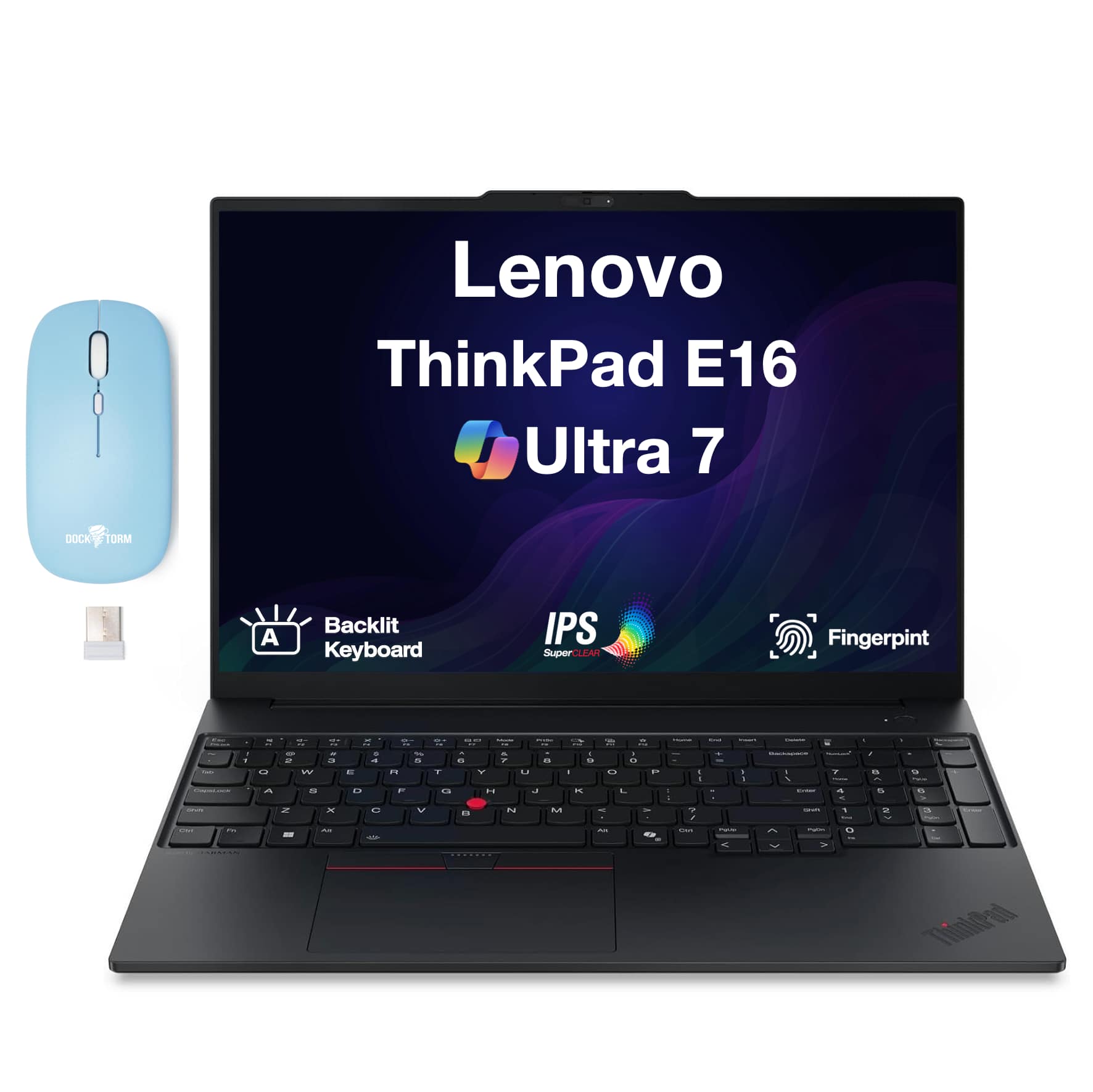 Lenovo - Upgraded - ThinkPad E16 Laptop 16.0 WUXGA Display (Ultra 7-256V, 16GB, 1TB SSD, Win 11 Pro) w/Dockztorm Wireless Mouse - Black price history on PriceWatchPro