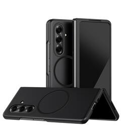 Dteck - Magnetic Shockproof Phone Case for Samsung Galaxy Z Fold8 Ultra, Hard PC Slim Protective Cover,Skin-Friendly Back Shell - Black