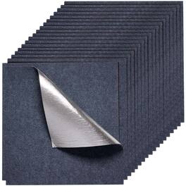 VEVOR - 24x24 inch Carpet Tiles, 15-Pack Peel and Stick Squares, Self-Adhesive Flooring with Soft Padding - Gray