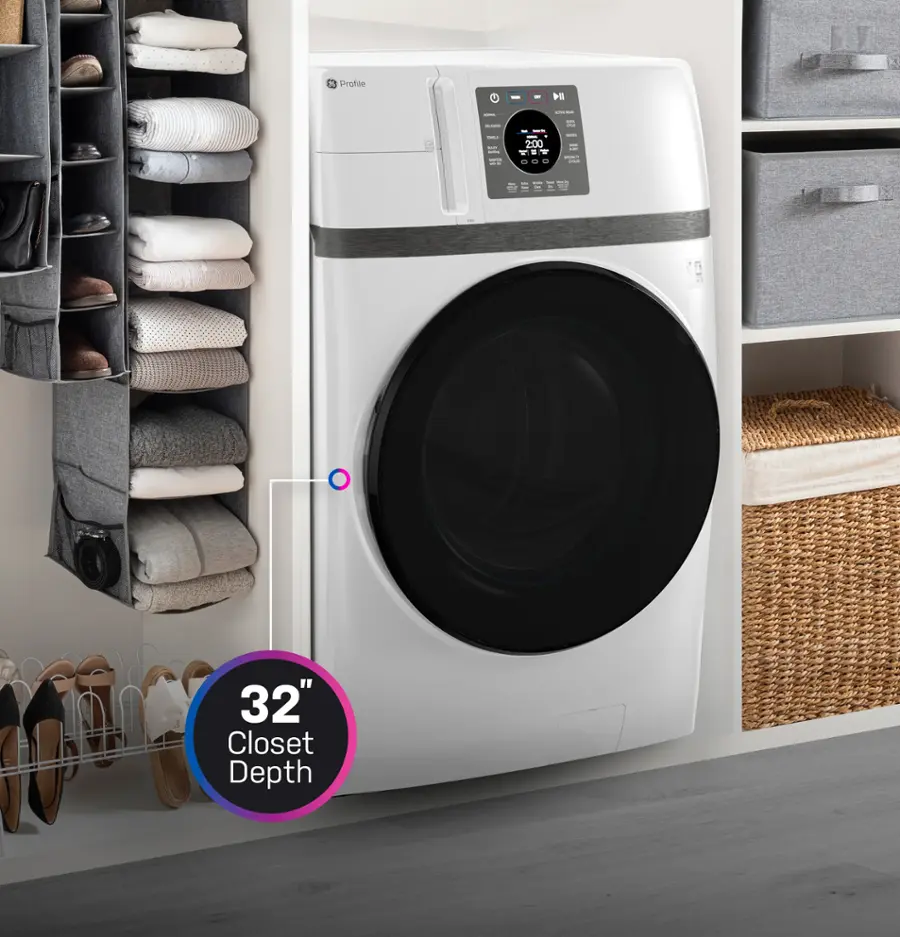 The text on the image reads: "Profee I - 32" Closet Depth."