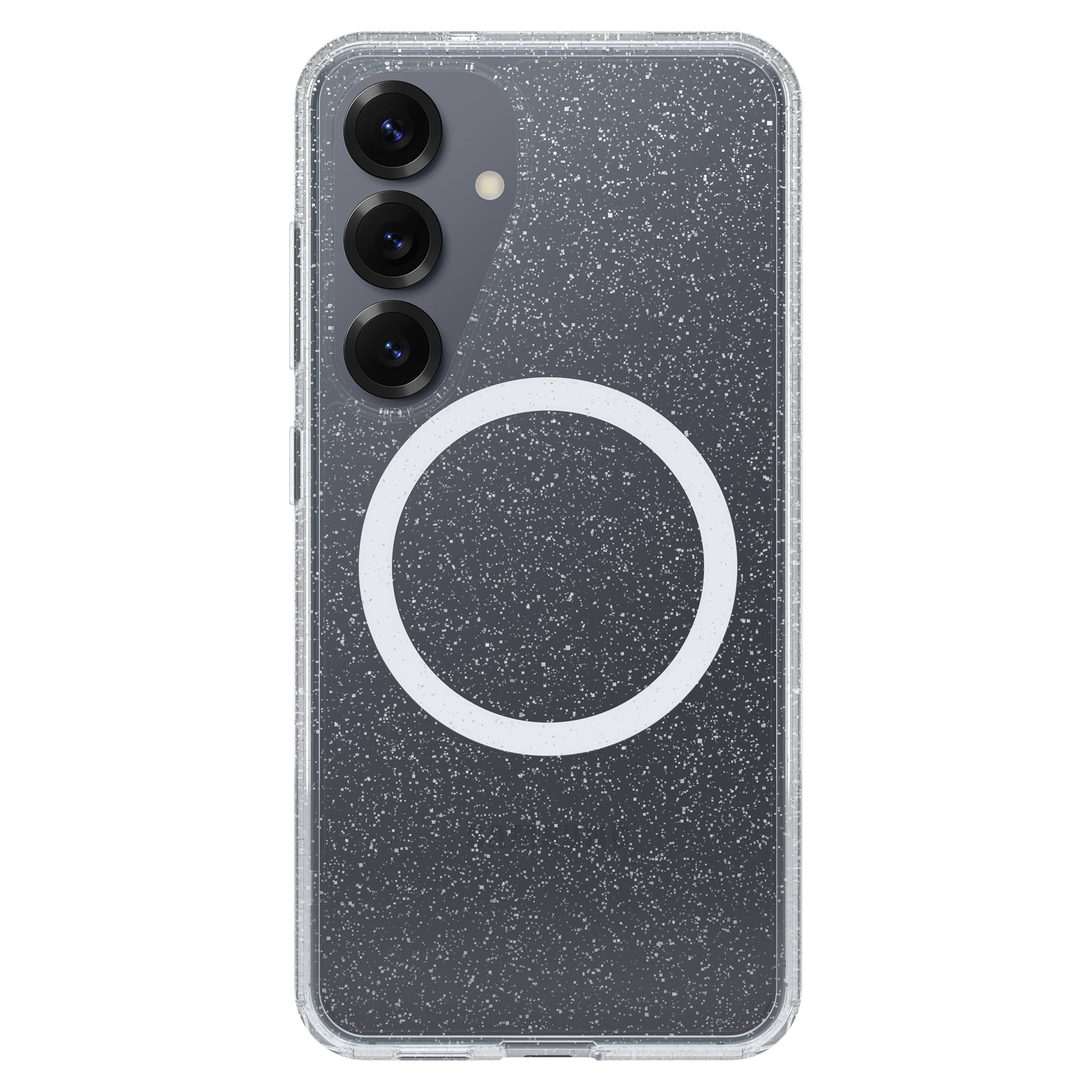 Angle. OtterBox - Symmetry Series Hard Shell with Magnets for Samsung Galaxy S25 - Stardust 3.0.