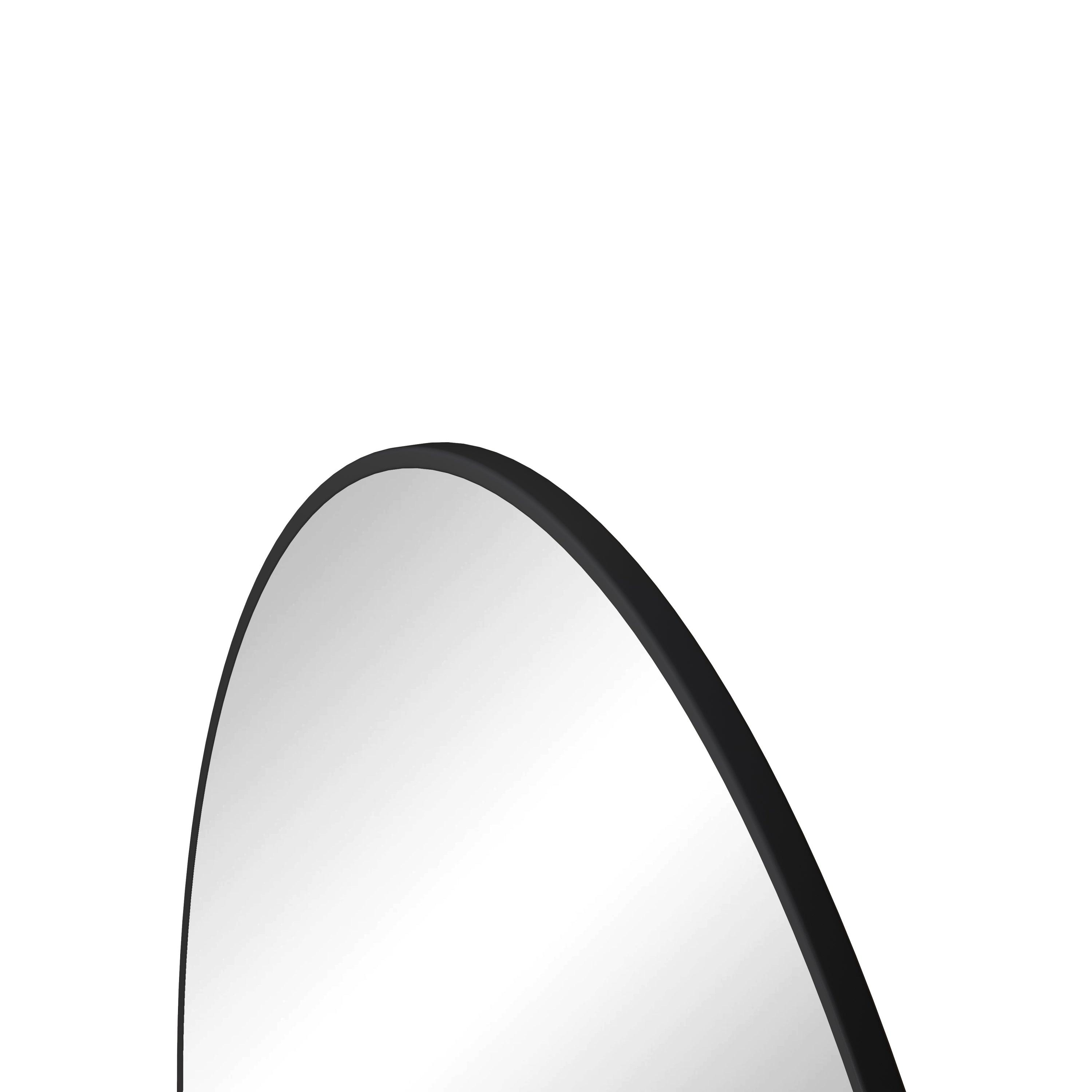 Left. BreeBe - 28 in Black Round Wall Mirror Metal Framed Vanity Dressing Mirror for Bathroom Living Room Bedroom Decor - Black.