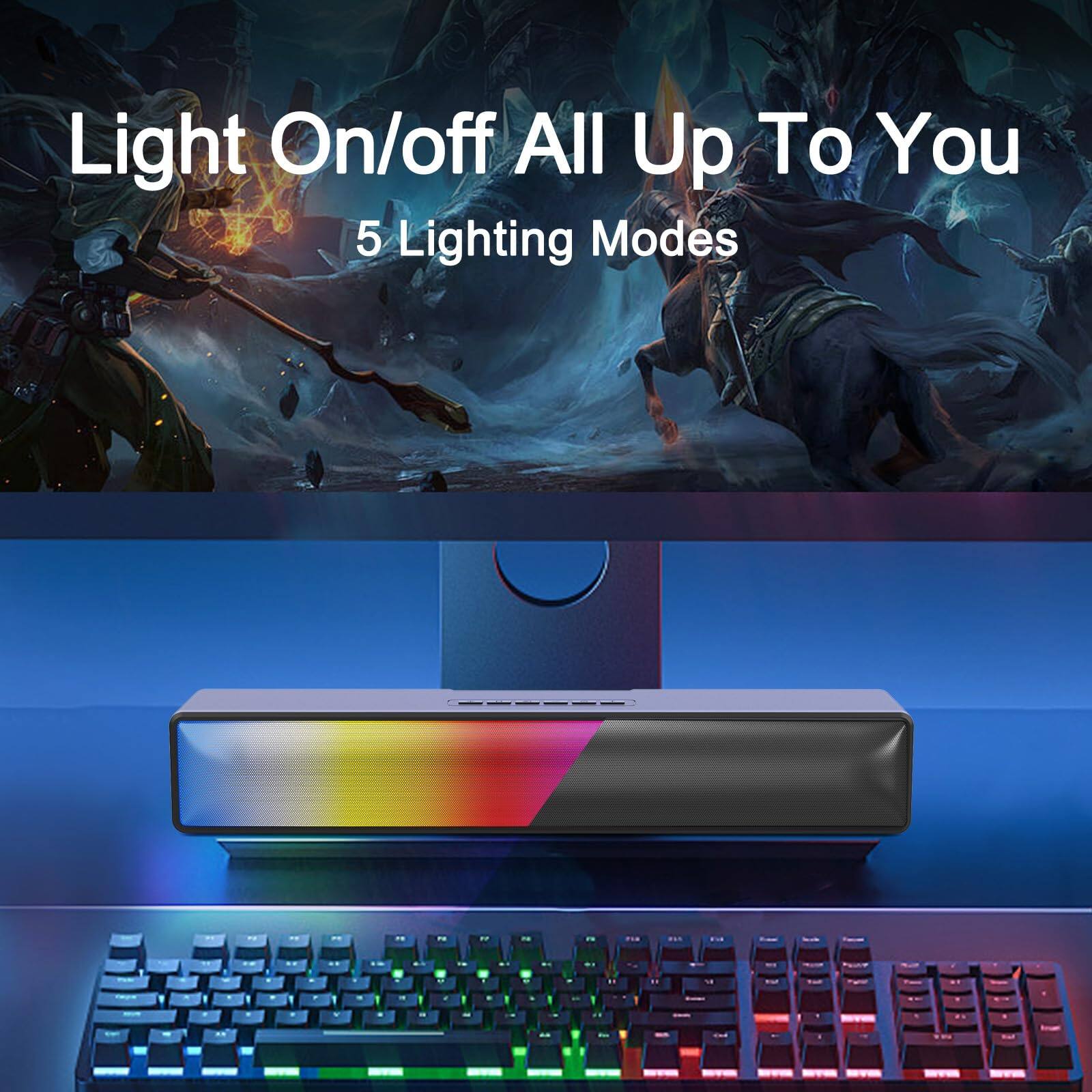 Light On/off All Up To You  
5 Lighting Modes