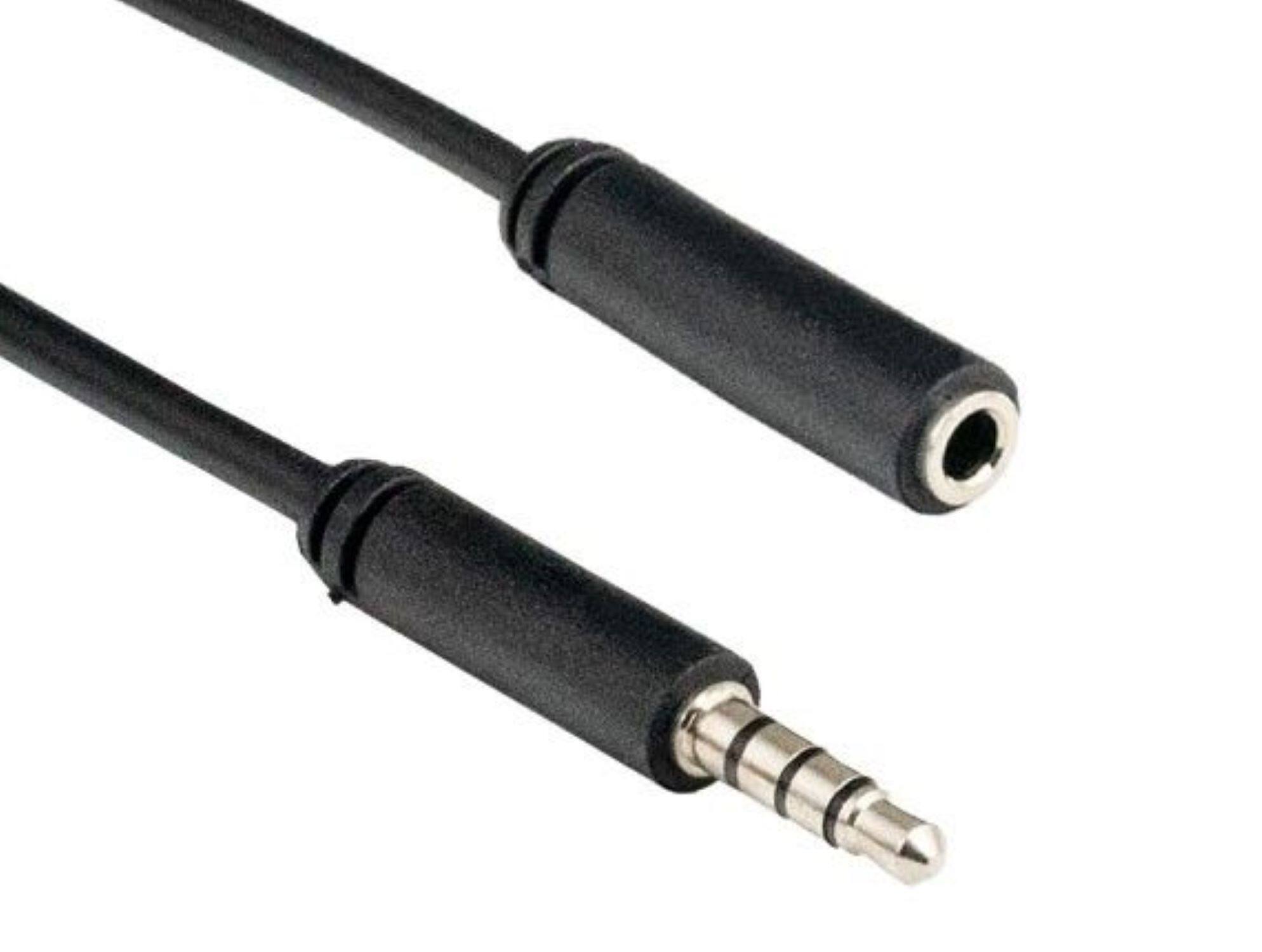 Angle. Sanoxy - Sanoxy 12ft 3.5mm TRRS Male to Female Audio & Microphone Extension Cable - Black.