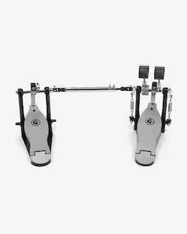 Gibraltar Hardware - Velocity Strap Drive Double Bass Drum Pedal, Lightweight Frame with Kevlar Strap Drive, G-Style Footboards