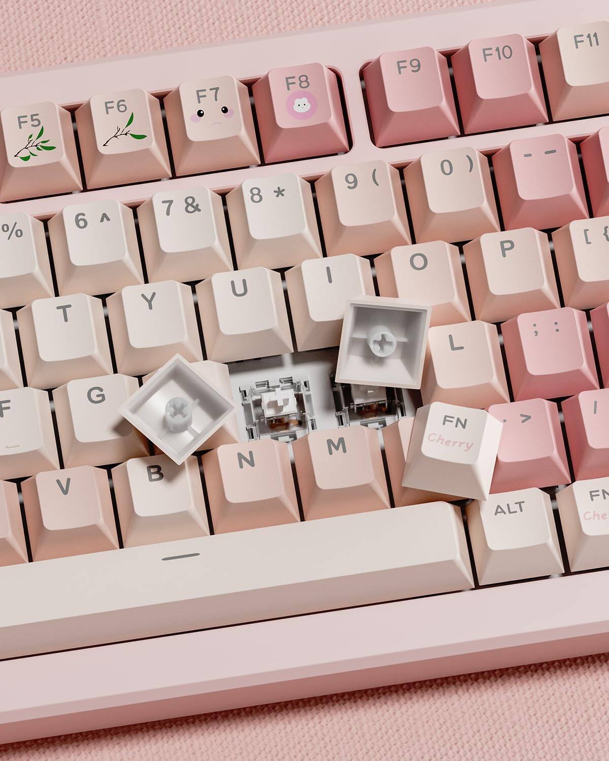 F5 F6 F7 F8 F9 F10 F11  
% 6 T A 7 & Y 8 * U I 9 ( + 0 ) O L - - P : , [ [ { F G V x  N M FN > Cherry ALT I F Che