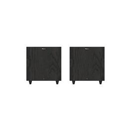 Klipsch - R-80SWi Dual 8" 150W Wireless Subwoofer Bundle ? High Performance Deep Bass (Pair - Black