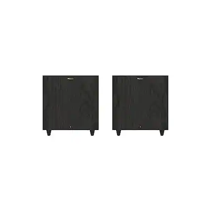 Front. Klipsch - Klipsch R-80SWi Dual 8" 150W Wireless Subwoofer Bundle ? High Performance Deep Bass (Pair, Black) - Black.