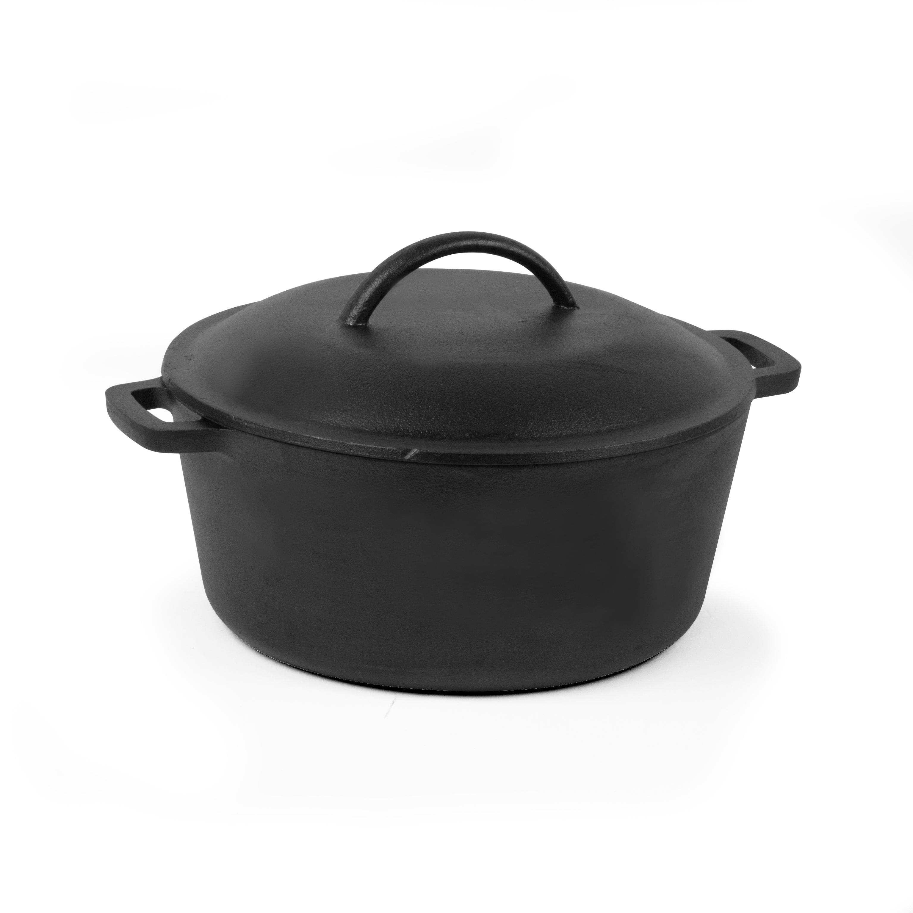 Commercial Chef - 5 Quart Dutch Oven - Black