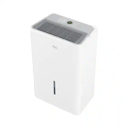 Front. TCL - TCL 32 Pint 3000 Sq. Ft. 4 Quart Bucket Capacity Portable Dehumidifier, ENERGY STAR Certified, Quiet Operation - White.