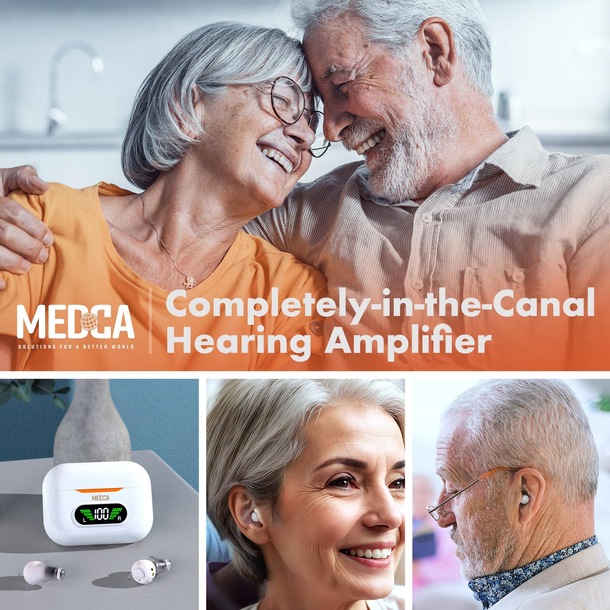 MEDCA  
SOLUTIONS FOR A BETTER WORLD  

Completely-in-the-Canal Hearing Amplifier  

MEDCA  
100