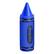 Front. Crayola - 5-Watt Portable Bluetooth Rechargeable Crayon Speaker with FM Radio, TWS, USB/microSD/Aux, 3 Hr Play Time - Blue.