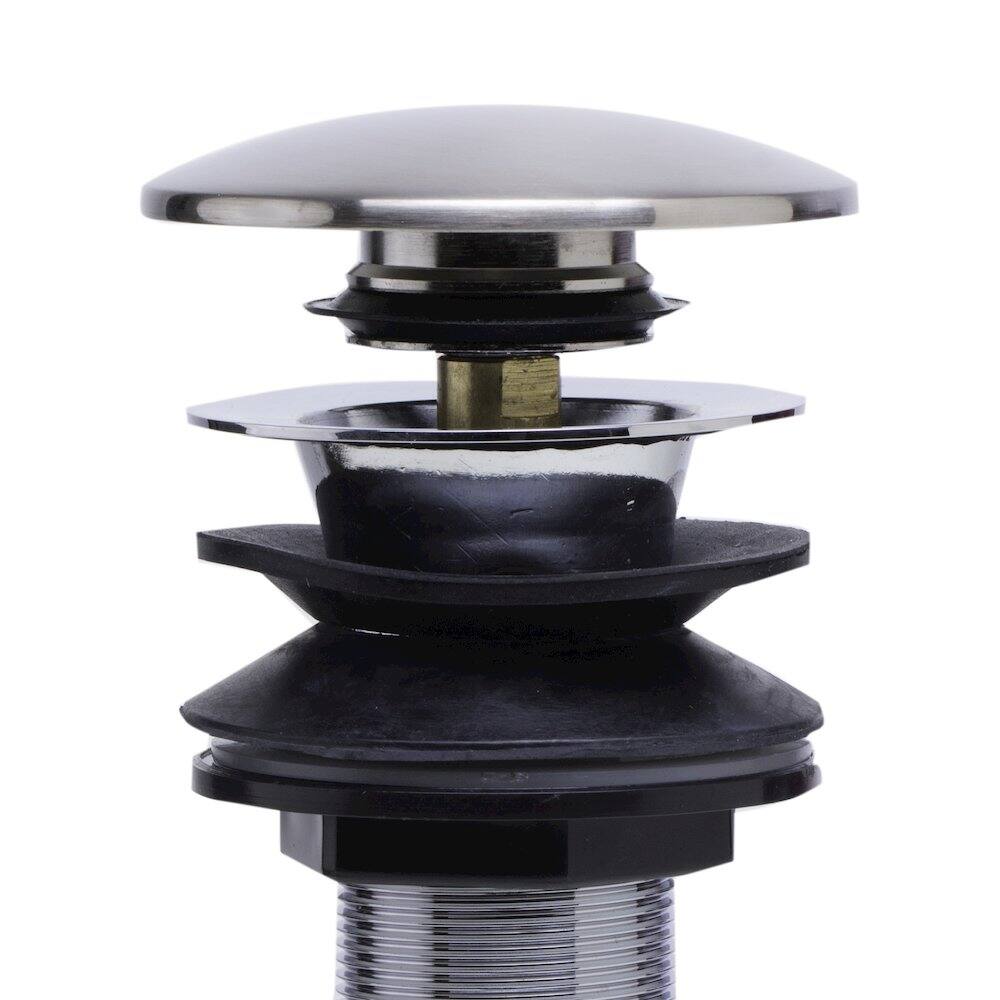 Alt View 1. Alfi - Brushed Nickel Pop Up Drain for Bathroom Sink with Overflow - Brushed Nickel.