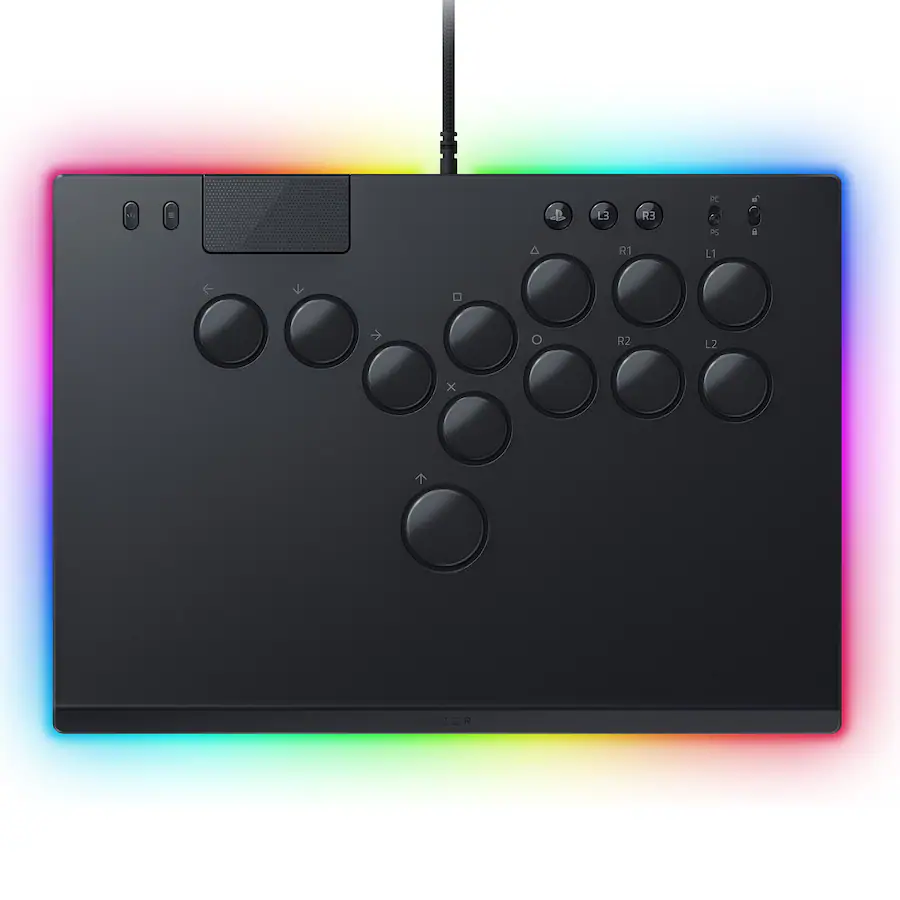 Razer Kitsune All Button Optical Arcade Controller for PS5 and PC Black ...