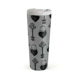 Burga - Keyholder - Travel Mug Flap Lid 700 ml - Gray