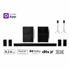 ULTIMEA App
ACINOS
9.2.6 CH
Dual 10" Subwoofer
TUNED BY Dolby dts:X IHX ATMOS