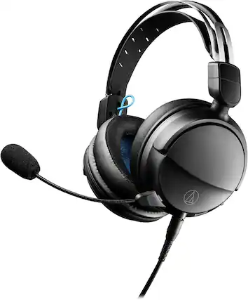 Front. Audio-Technica - Audio-Technica ATH-GL3BK Closed-Back Gaming Headset, Black.