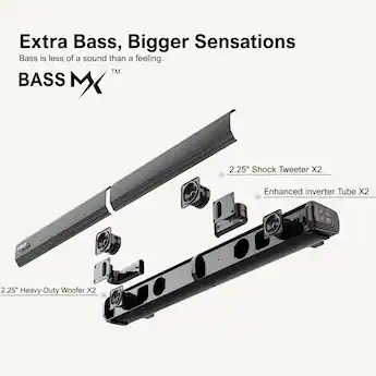 Ultimea Apollo S40 Pro 2 in 1 Detachable Sound Bar, Bluetooth 5.3 Ultimea Apollo S40 Pro 2 in 1 Detachable Sound Bar, Bluetooth 5.3