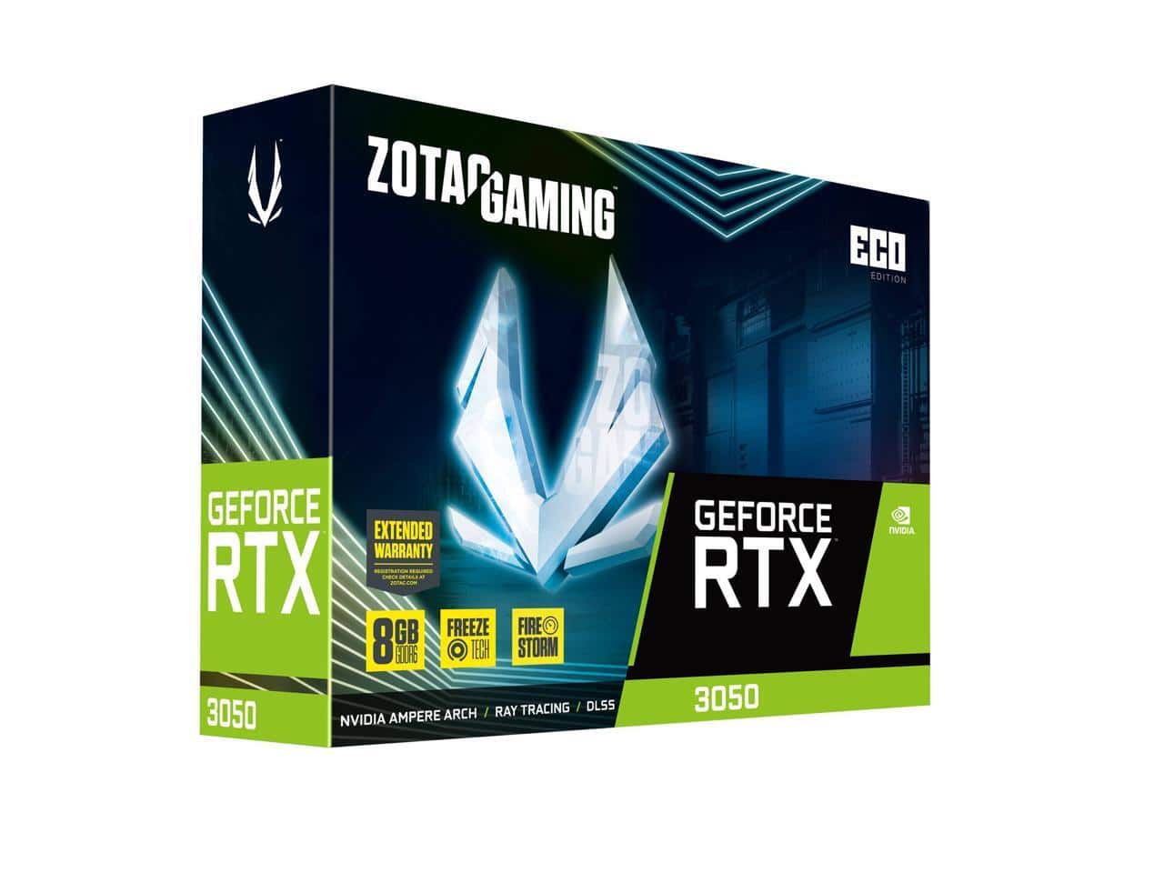 QLEADTEK RTX 3050 8GB ジャンク ZOTAC GAMING RTX 3050 ECO 8GB GDDR6 14 Gbps PCIe 4.0 Gaming GPU