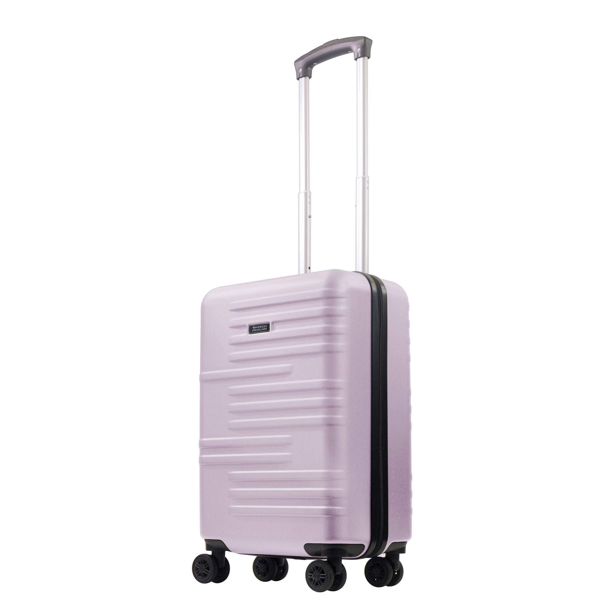 Angle. American Dreamliner - 22.5" Hardside Carry-On Luggage - PURPLE.