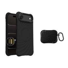 Ornarto - Vortuxe for iPhone Air Case 6.6" and for AirPods Pro 2 Case - Black