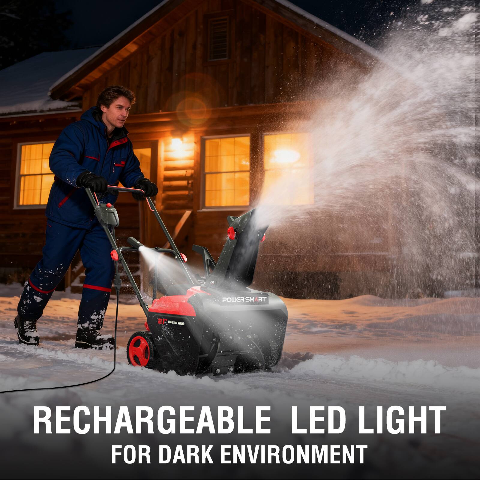 nun
POWERSM RT
2F Deoglan -
RECHARGEABLE LED LIGHT FOR DARK ENVIRONMENT