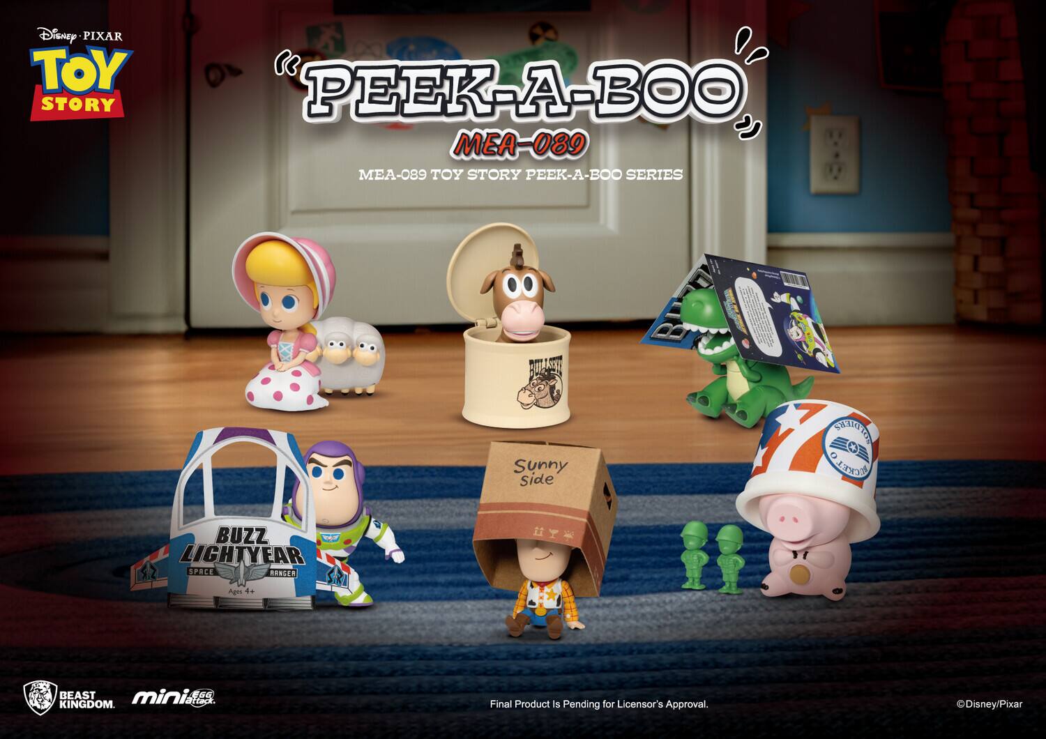 Beast Kingdom - Mini Egg Attack - Disney - Pixar - Toy Story Peek-a-Boo Series Blind Box (One random - COLLECTIBLES