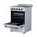 Alt View 2. Forno Appliances - Loiano 2.3 Cu. Ft. Freestanding Electric Range with Storage Drawer - White.