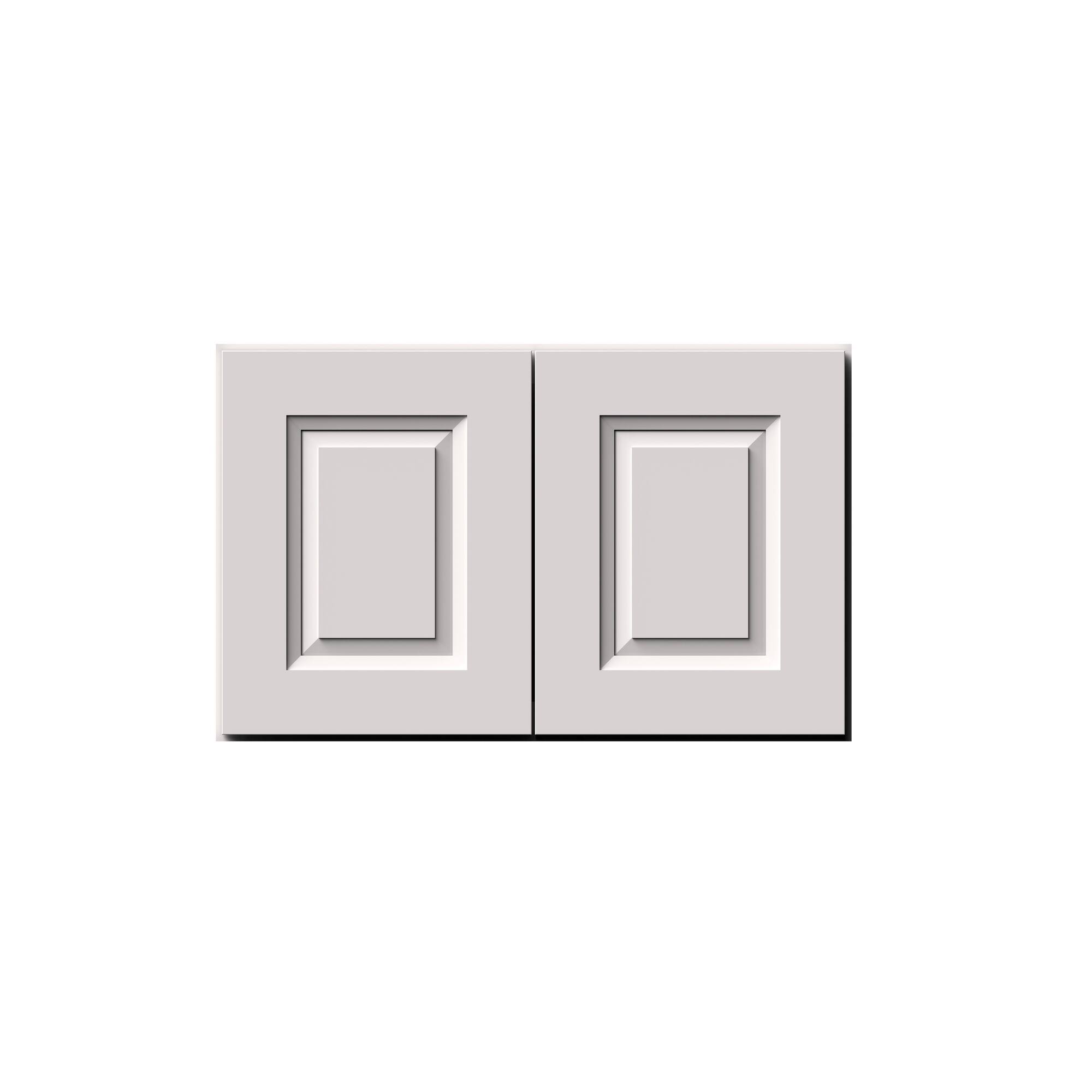 Alt View 1. Boyel Living - 24-in W x 15-in H x 12-in D Shaker RTA Kitchen Wall Cabinet with Soft-Close Doors - Glacier White.