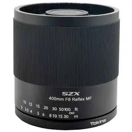 SZX 400mm F8 Reflex MF
10 12 15 20 30 50100 ft
3 3.5 4 5 6 8 10 15 30 m
Tokina