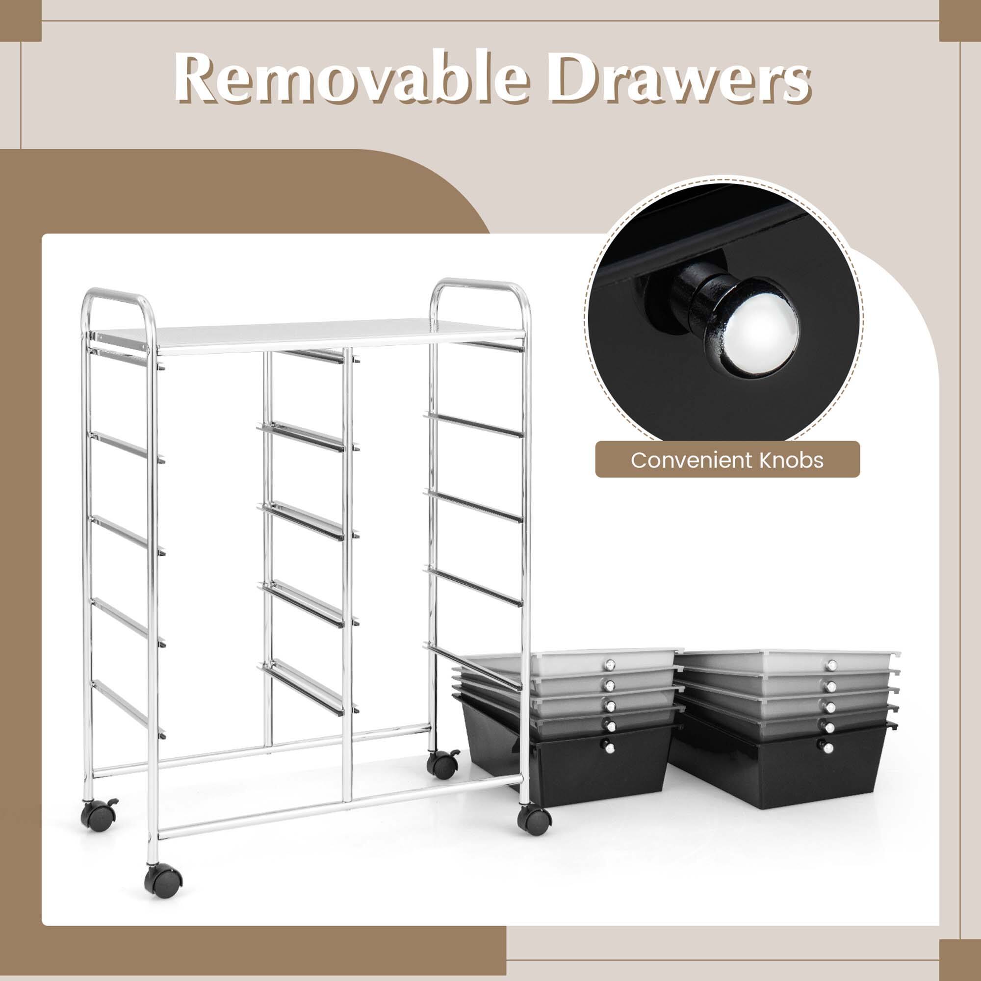 Removable Drawers Convenient Knobs