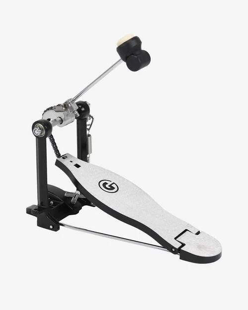 Angle. Gibraltar Hardware - Velocity Single Chain Drive Bass Drum Pedal, Smooth G-Stamped Footboard, Lightweight & Sturdy Construction.