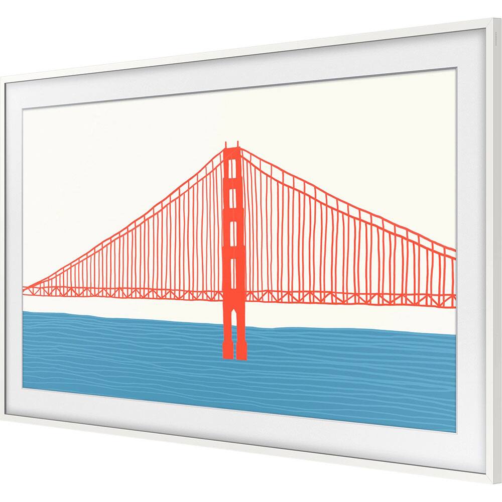 Alt View 6. Samsung - 50" The Frame QLED 4K AI Smart TV (2025) QN50LS03FAFXZA w/ White Bezel + 26 Month Extended Protection Warranty Bundle.