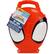 The image features a red Spiderman container with a tag attached to it. The tag reads "My Own Creativity Set," which suggests that the container is meant for children to use and enjoy. The container is filled with various items, including crayons, an activity page, a roll of ink pads, two sticker pads, stampers, and sheets. These items are likely intended for children to use for creative and fun activities.