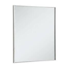Elegant Decor - Metal frame rectangle mirror 30 inch in - Silver