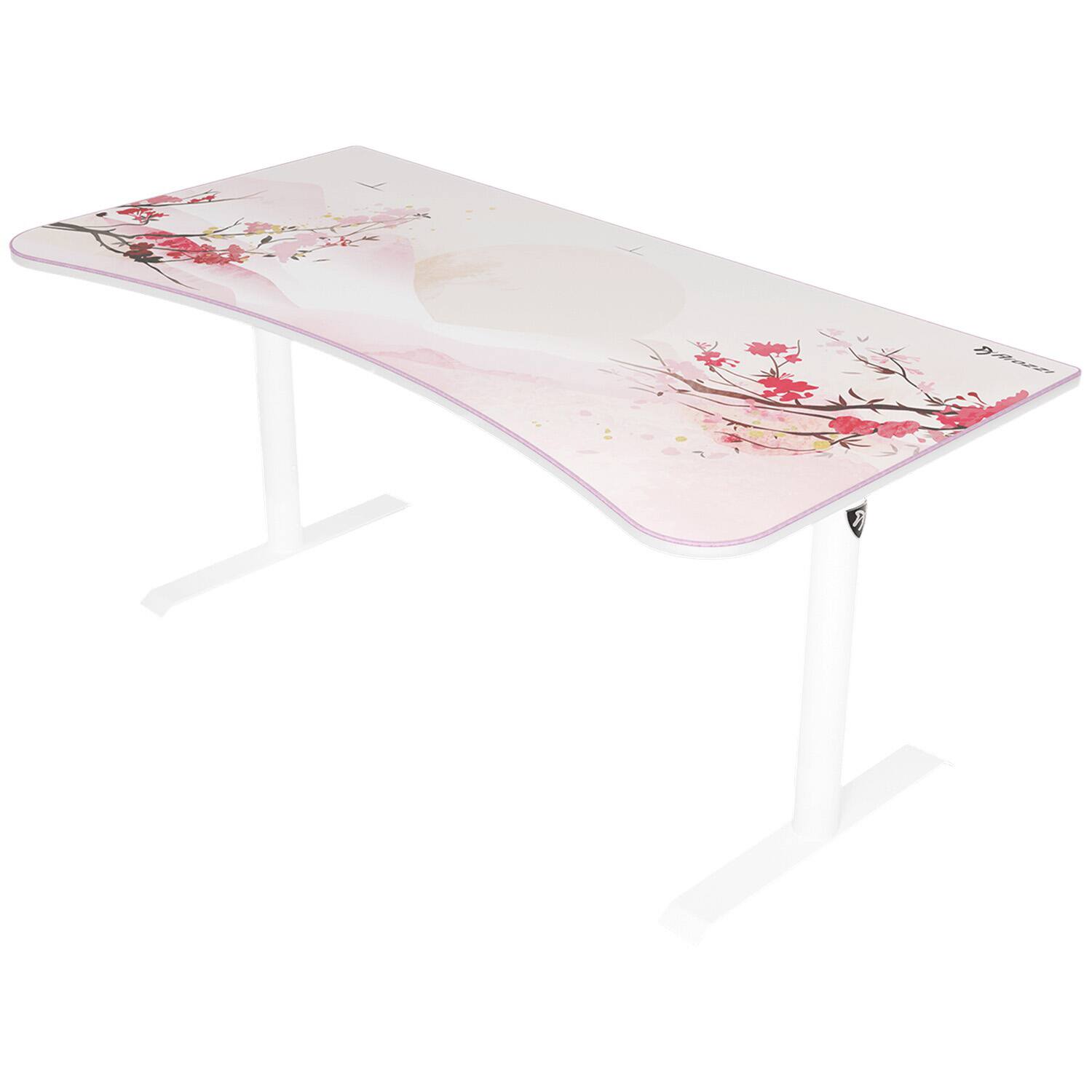 Left. Arozzi - Arena Ultrawide Curved Gaming Desk - Sakura.