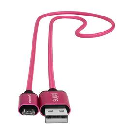 Kondor Blue - iJustine | 10” USB-A to Micro-USB Cable | Rapid-Charge 40W, & High-Speed Data 480 Mbps - Pink